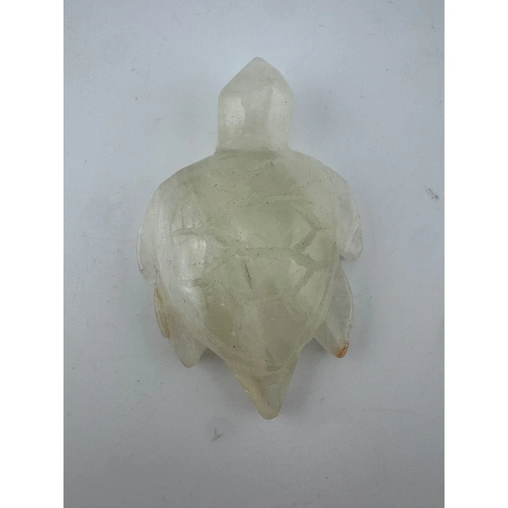 Golden Healer Quartz Turtle Hand Carved Crystal Figurine 3.96